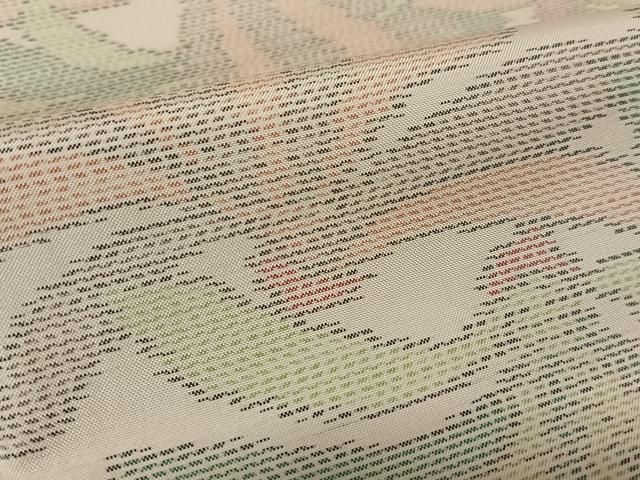 平和屋着物○本場大島紬 白大島 舞葉文 正絹 逸品 AABC0200zg - メルカリ