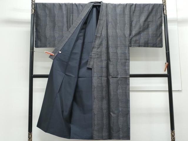 平和屋着物○男性 本場大島紬 アンサンブル 吉祥文 ほてい屋扱い 証紙