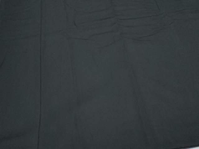 平和屋着物○男性 黒紋付 羽織セット 風景文 正絹 逸品 CAAY9588th  