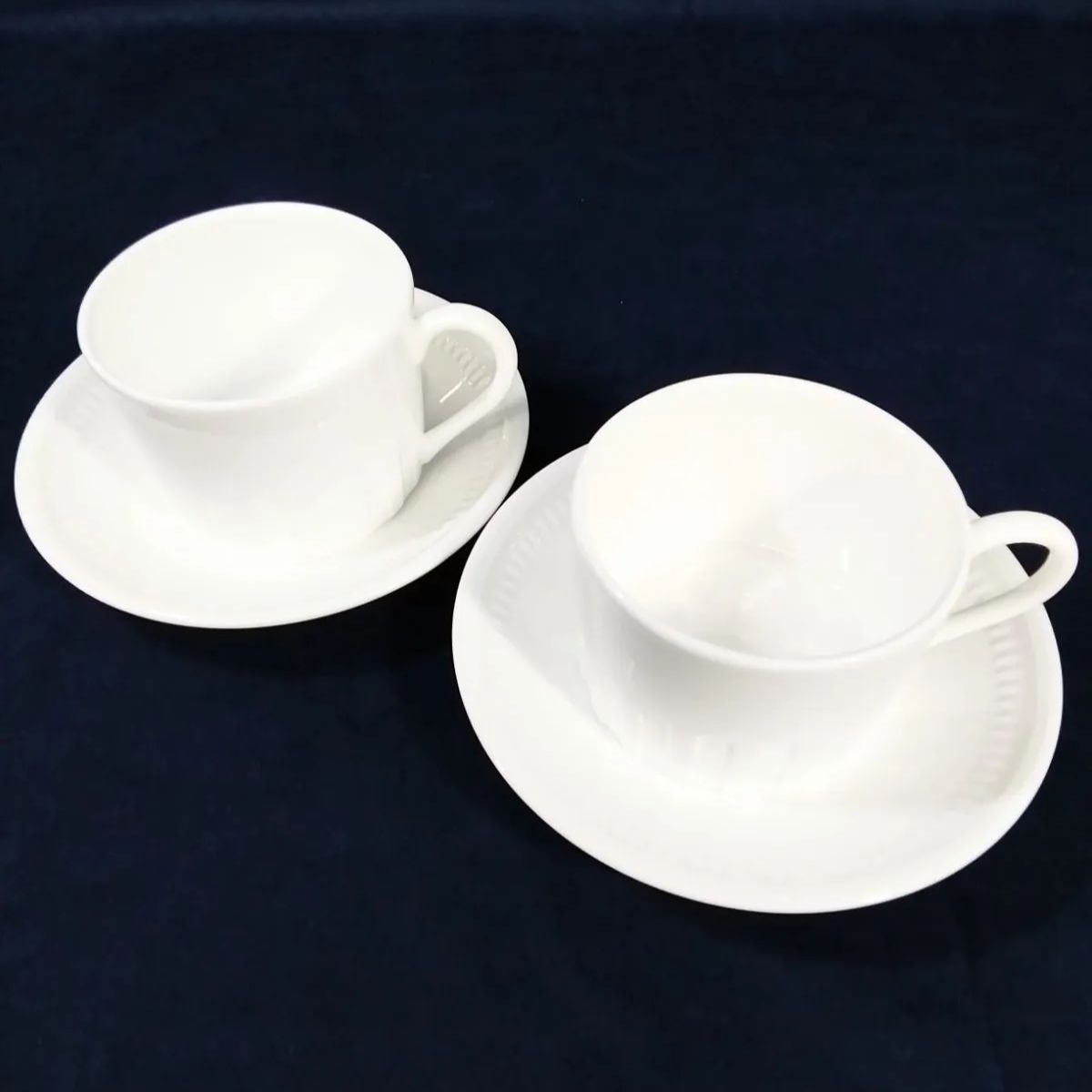 開封済み・未使用】WEDGWOOD コロシアム ペアカップ＆ソーサーセット 