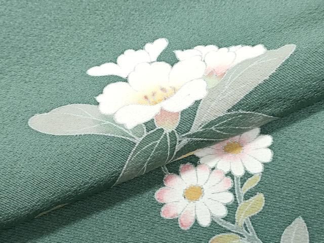 平和屋着物●訪問着　友禅　作家物　蛍暈し　草花文　正絹　逸品　CAAZ8811th 平和屋着物○訪問着 友禅 作家物 蛍暈し 草花文 正絹 逸品 CAAZ8811th