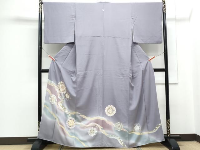 平和屋着物●豪華色留袖　駒刺繍　正倉院花文　金彩　正絹　逸品　CAAZ8812th 平和屋着物○豪華色留袖 駒刺繍 正倉院花文 金彩 正絹 逸品 CAAZ8812th