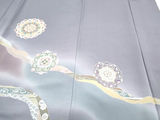 平和屋着物○豪華色留袖 駒刺繍 正倉院花文 金彩 正絹 逸品 CAAZ8812th