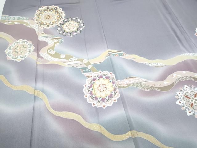 平和屋着物○豪華色留袖 駒刺繍 正倉院花文 金彩 正絹 逸品 CAAZ8812th