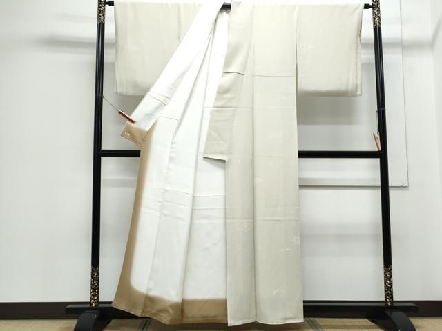 平和屋着物●上質な小紋　松葉　金彩　正絹　逸品　AABH4798fy 平和屋着物○上質な小紋 松葉 金彩 正絹 逸品 AABH4798fy