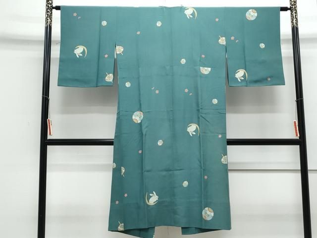 平和屋着物●上質な長襦袢　無双仕立て　兎　鞠　サイコロ　三越扱い　正絹　逸品　CAAZ8830th 平和屋着物○上質な長襦袢 無双仕立て 兎 鞠 サイコロ 三越扱い 正絹