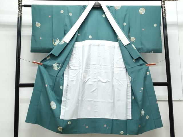 平和屋着物○上質な長襦袢 無双仕立て 兎 鞠 サイコロ 三越扱い 正絹