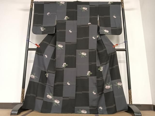 平和屋着物○撫松庵 小紋 成り物 洗える着物 AABC4840zg - メルカリ