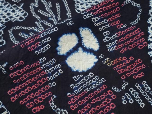 平和屋着物∴夏物 浴衣 有松鳴海絞り 牡丹唐草文 綿 逸品 CAAY4763ng 平和