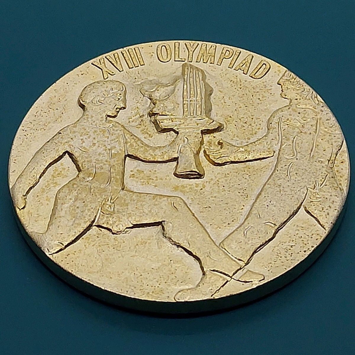 TOKYO1964聖火記念メダル XVIII コイン XVIII TOKYO 1964 オリンピック メダル 聖火 聖火台 東京