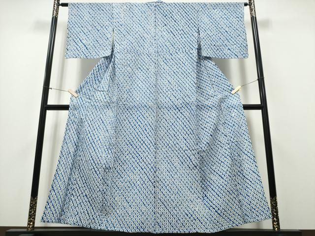 平和屋着物∴夏物　浴衣　有松鳴海絞り　蜘蛛絞り　綿　逸品　CAAY4781ng 平和屋着物∴夏物 浴衣 有松鳴海絞り 蜘蛛絞り 綿 逸品 CAAY4781ng