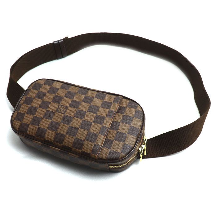 個別対応の LOUIS VUITTON ルイ ヴィトン ポシェット ガンジュ ボディバッグ ダミエ ブラウン N51870 CA0057 メンズ 【店内全品送料無料】