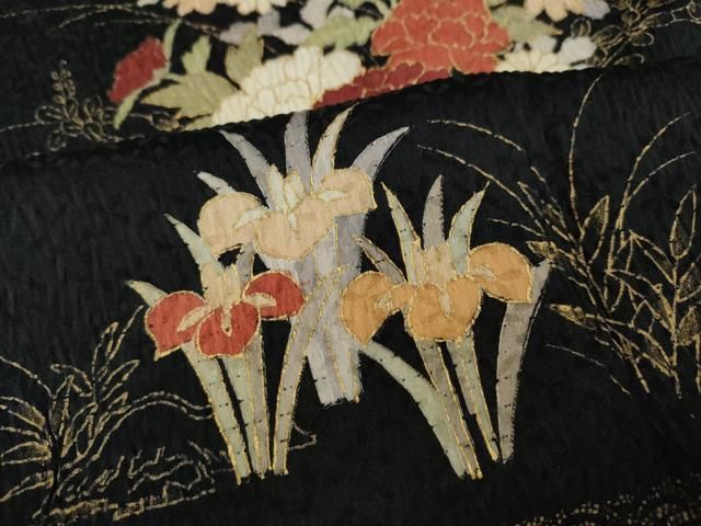 平和屋着物○ファッションブランド CELINE セリーヌ 訪問着 杢目絞り