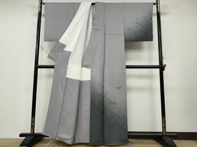 平和屋着物●染色作家　斉藤三才　訪問着　三才鳥　暈し染め　正絹　逸品　CAAZ2744ut 平和屋着物○染色作家 斉藤三才 訪問着 三才鳥 暈し染め 正絹 逸品