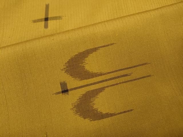 平和屋着物○上質な紬 琉球絣文様 やまと金ラベル 正絹 逸品 CAAZ2758ut