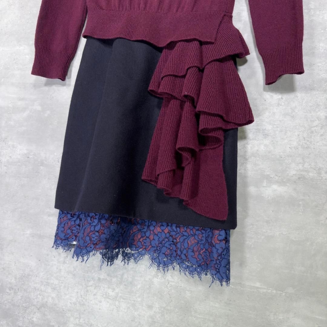 sacai』サカイ (1)ドッキングニットワンピース - メルカリ