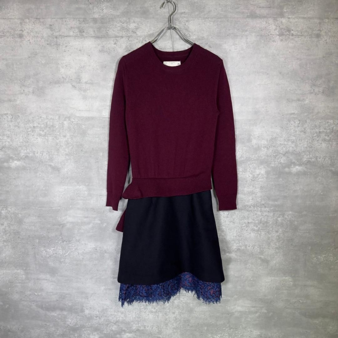 sacai』サカイ (1)ドッキングニットワンピース - メルカリ