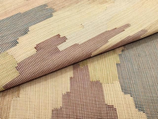 平和屋着物○俵屋 人間国宝 喜多川平朗 有職織物 九寸名古屋帯 霞文 金