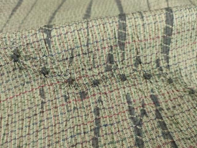 平和屋着物○名門 藤娘きぬたや・大島絞り 小紋 井田織物謹製 証紙付き