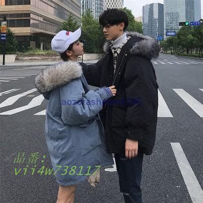 ジャケット コート メンズ レディース アウター 男女兼用 フェイクファー 暖かい カジュアル ペアルック お揃いペア 防寒 フード付き ロング丈 vii4w738117