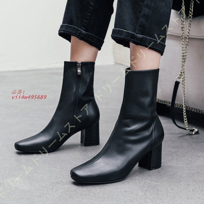 スクエアトゥ 美脚