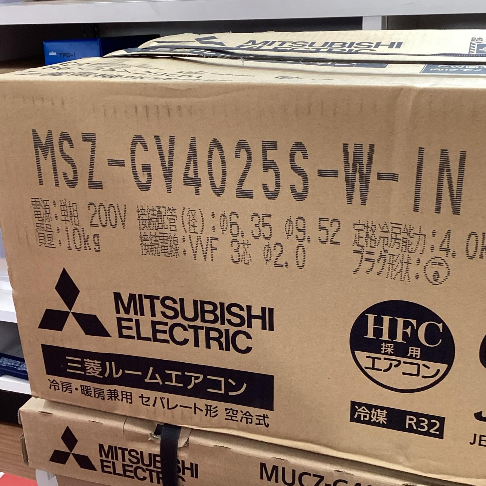 MITSUBISHI ミツビシ エアコン 壁掛けエアコン MSZ-GV4025S-W-IN