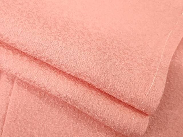 平和屋着物 上質な色無地 甚三紅色 正絹 AABC8112ck