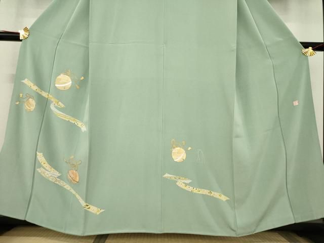 平和屋着物○訪問着 作家物 佐賀錦 駒刺繍 鈴 蔓帯 金糸 正絹 逸品