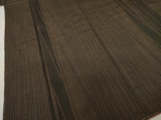 平和屋着物○結城紬 結城苑 間道 反端付き 正絹 逸品 AABC8131ck