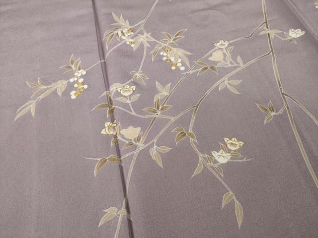 平和屋着物○訪問着 枝垂れ道長吉祥文 金彩 正絹 逸品 AABC8152ck