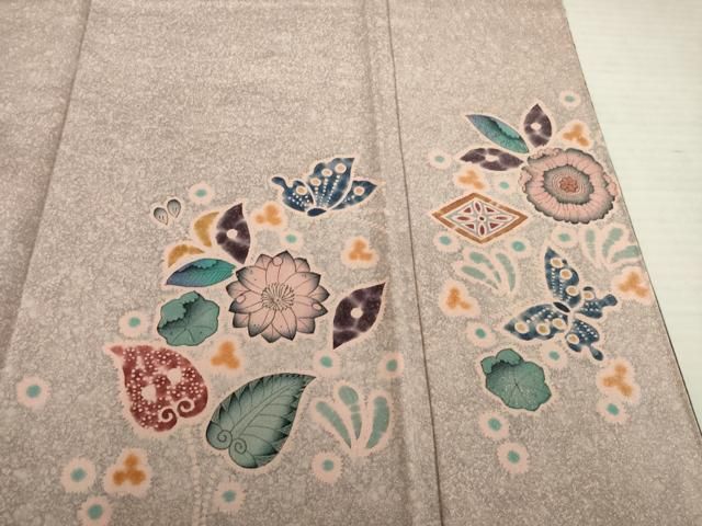 平和屋着物○伝統工芸士 水野保 保辻が花染 訪問着 辻が花 花蝶文 暈し