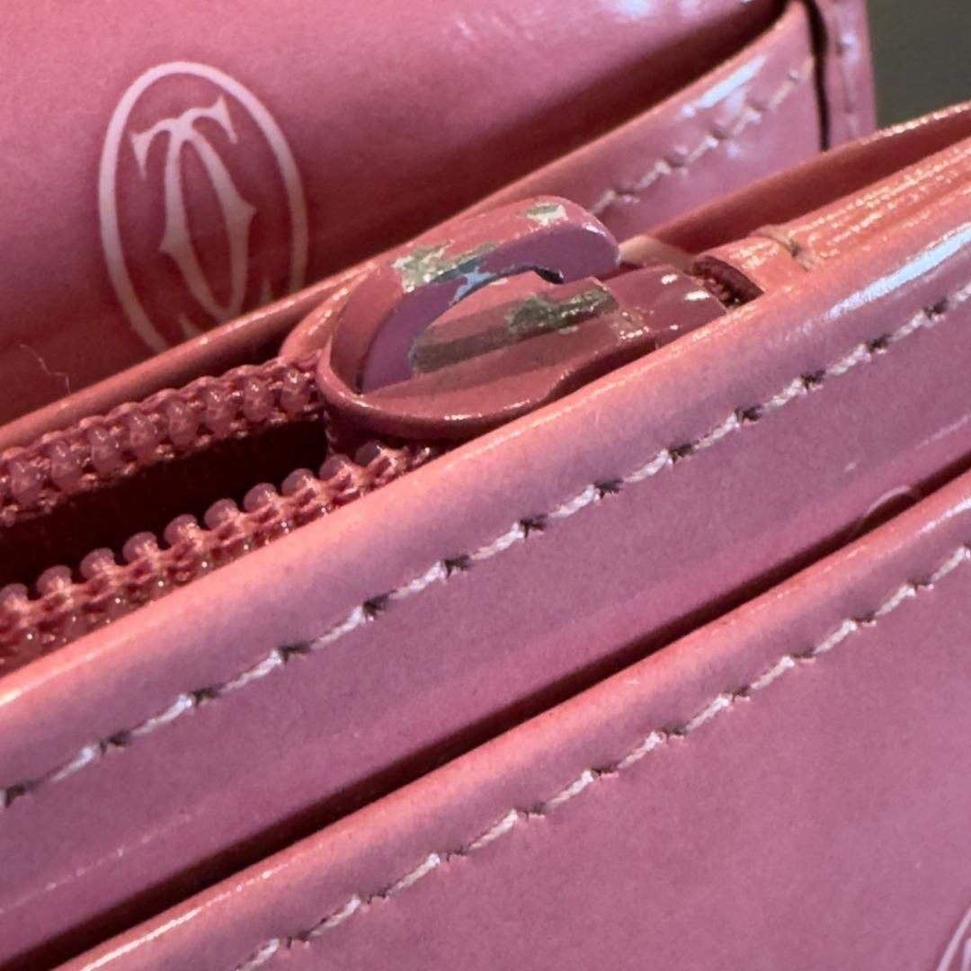 Cartier』カルティエ ロゴエンボス柄エナメルロングウォレット - メルカリ