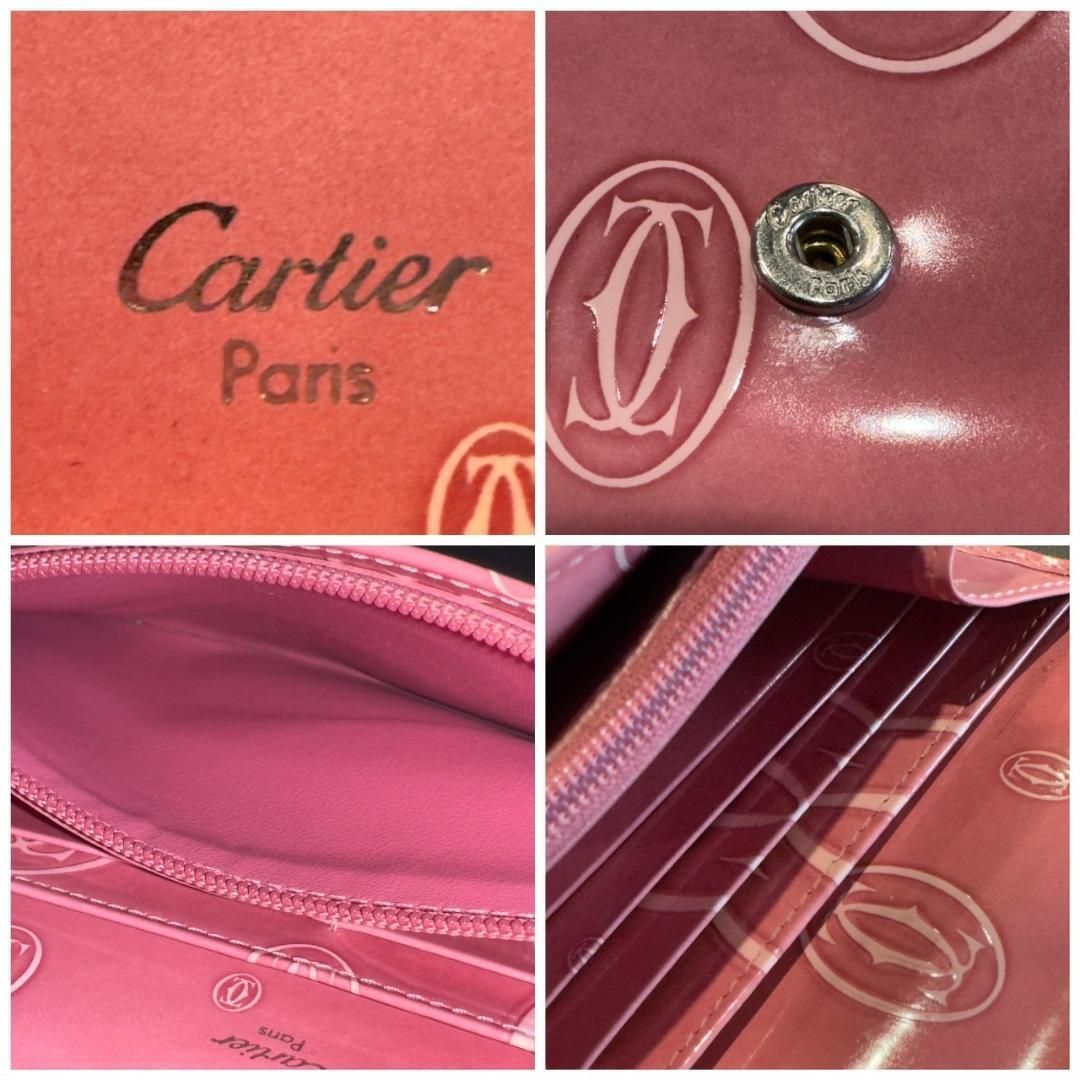 Cartier』カルティエ ロゴエンボス柄エナメルロングウォレット - メルカリ