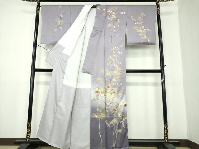 平和屋着物○訪問着 吉祥花文 暈し染め 金彩 正絹 逸品 DAAY1976ps