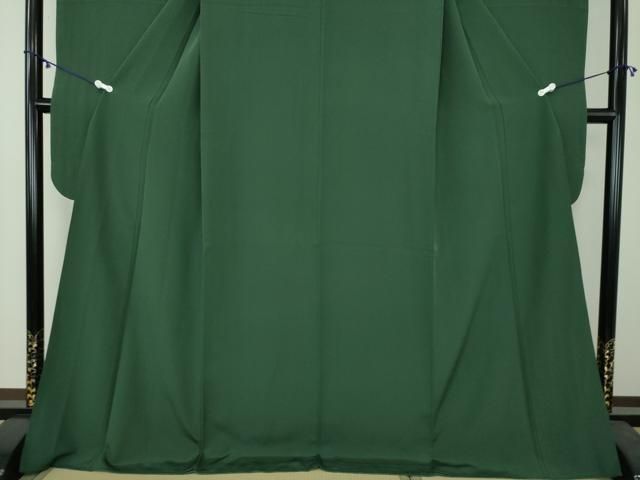 平和屋着物○豪華振袖 色無地 濃虫襖色 正絹 逸品 DAAY1977ps 振袖 (