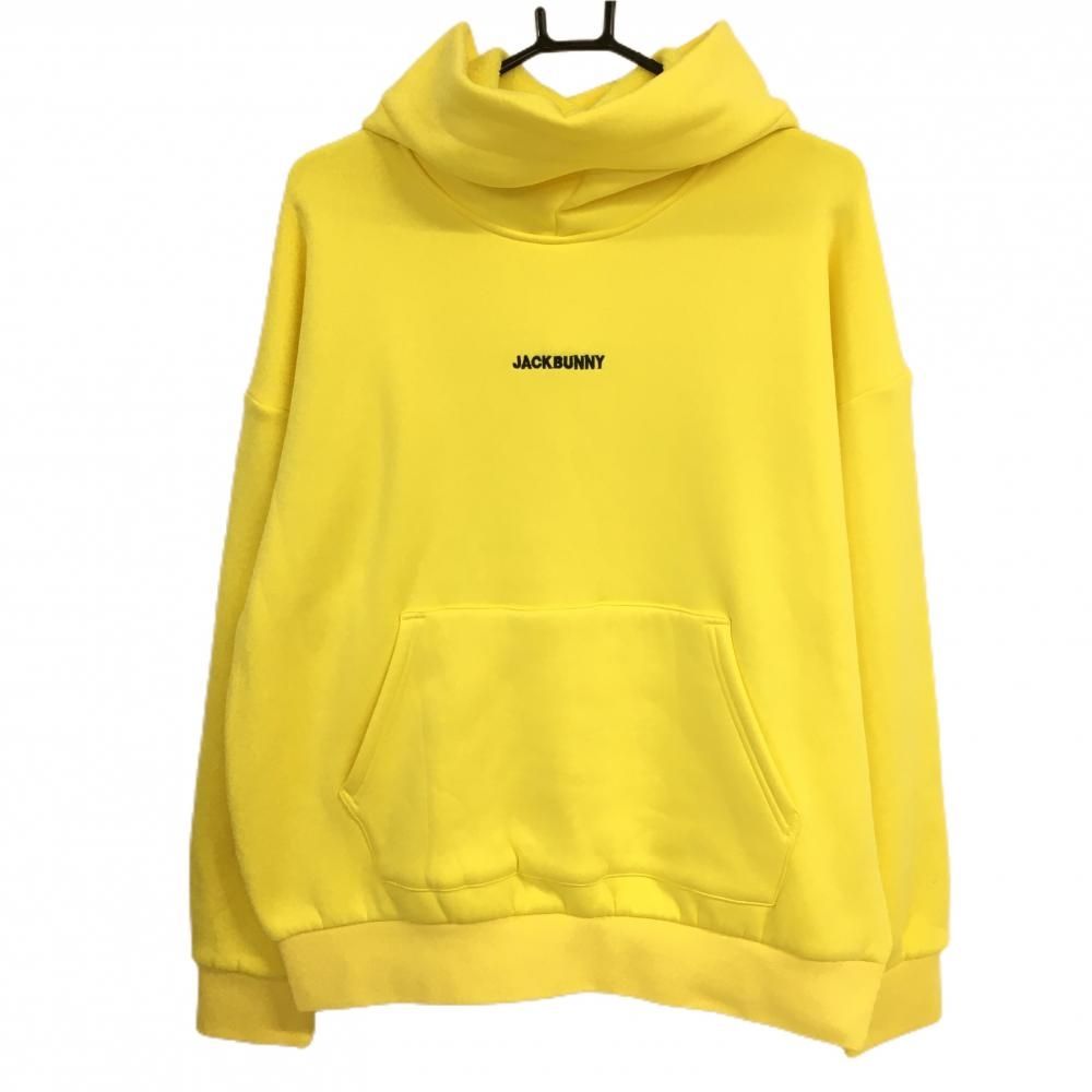 超美品】ジャックバニー パーカー イエロー バックロゴ 裏起毛