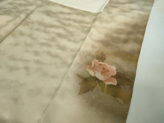 平和屋着物○訪問着 刺繍 枝花文 暈し染め 金彩 正絹 逸品 DAAY1982ps