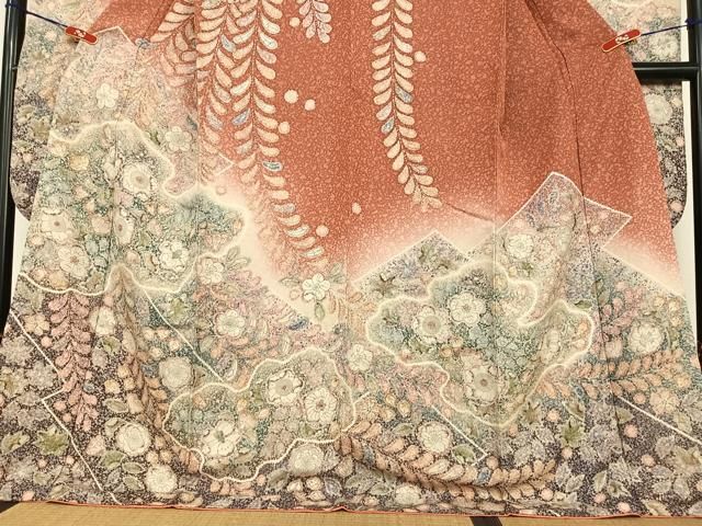 平和屋着物○豪華振袖 辻が花 絞り 暈し染め 金彩 正絹 逸品