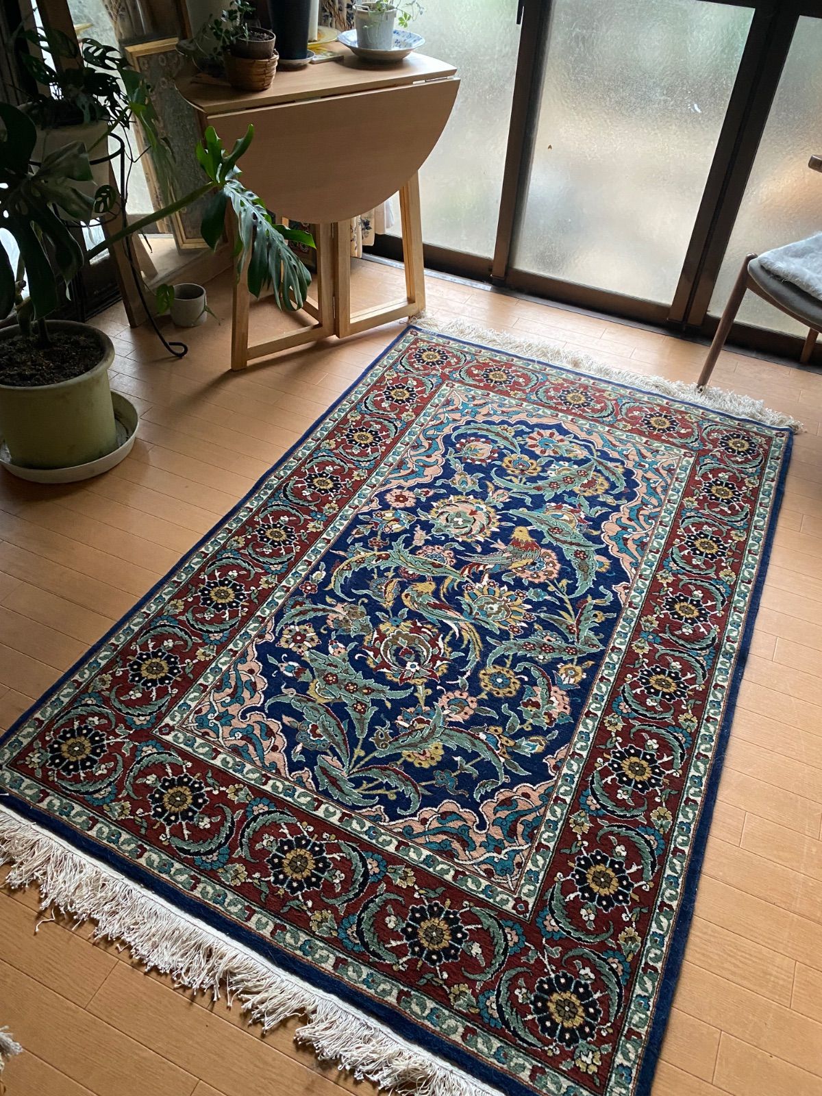 トルコが誇る手織シュメル工房製ヘレケ絨毯工房タグ付大変貴重な柄