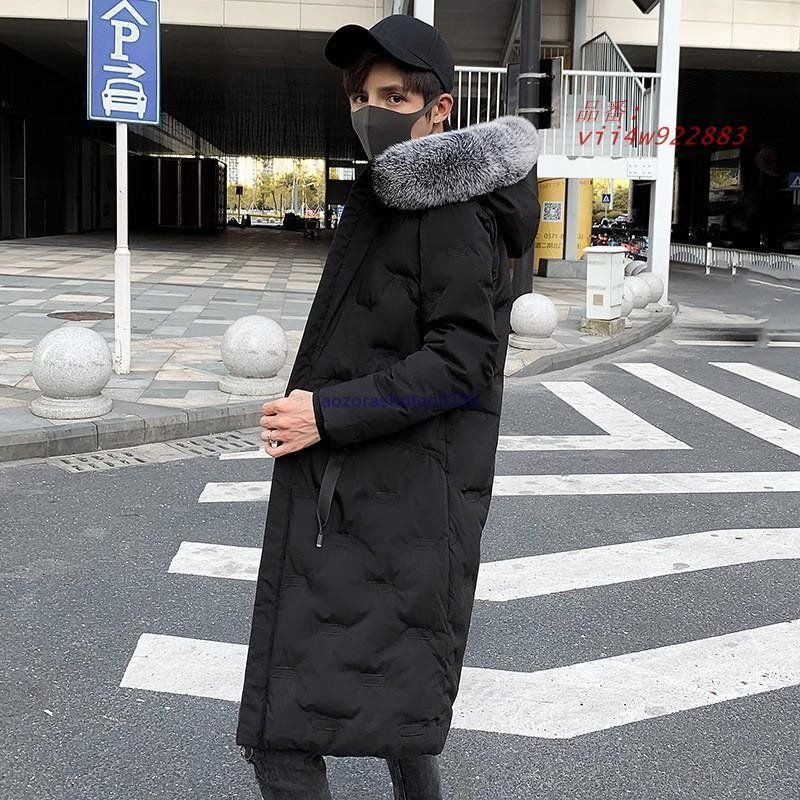 ダウンコート メンズ レディース フード付き フェイクファー ロングコート ペアルック カップル 防寒 あったか 厚手 アウター ダウンジャケット vii4w922883 GULLKHAN_COM
