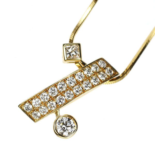 小寺智子 K18YG ダイヤモンド ペンダントネックレス 0.60ct - メルカリ