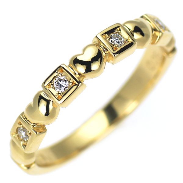 ペルリータミキモト K18YG ダイヤモンド リング 0.05ct ハート - メルカリ
