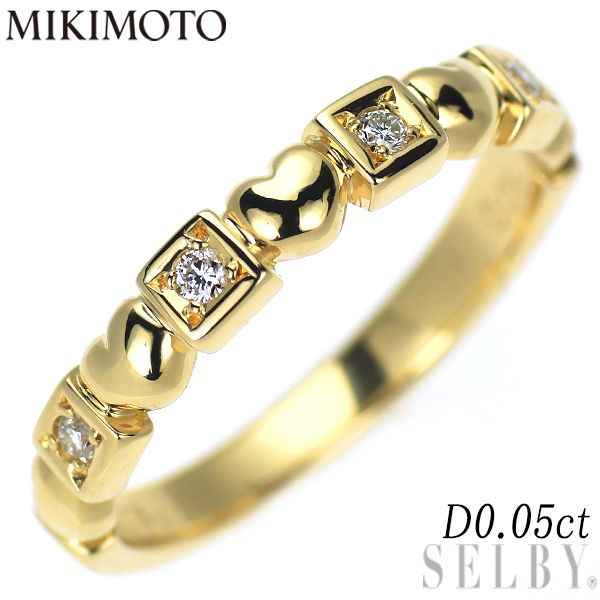 ペルリータミキモト K18YG ダイヤモンド リング 0.05ct ハート - メルカリ