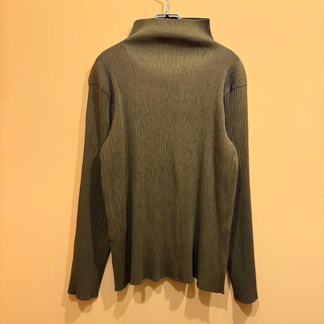 ISSEY MIYAKE アーカイブ グレータグ ハイネックプリーツカットソー み