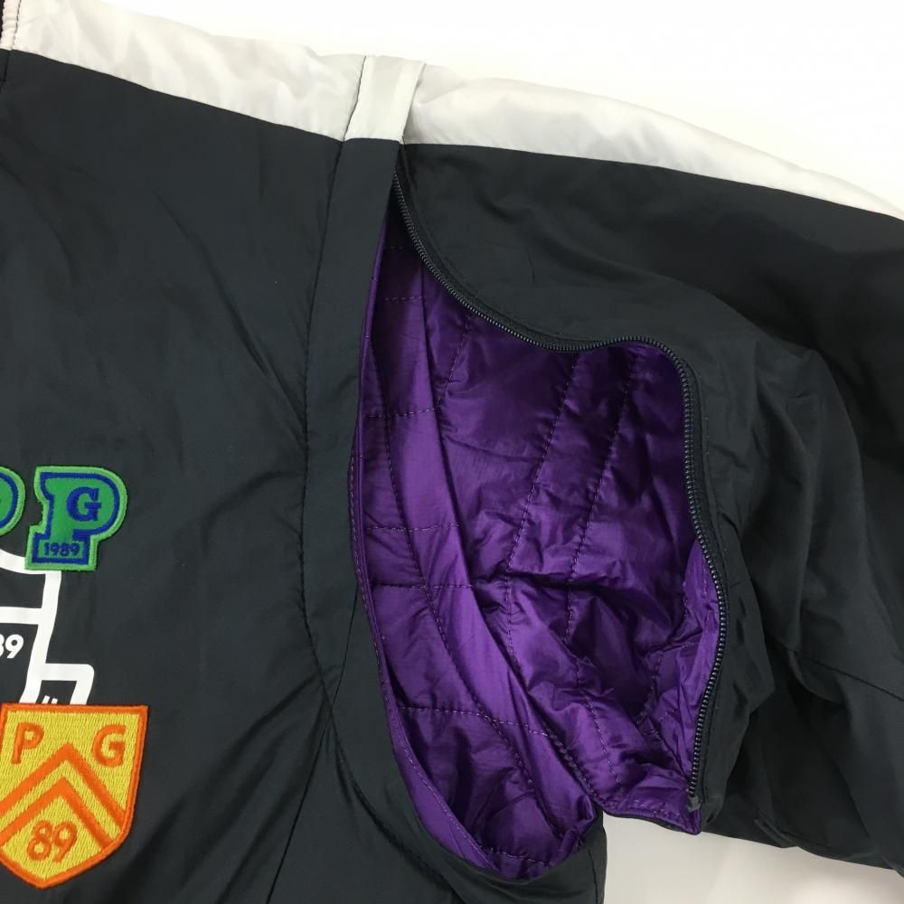 お値下げしました!パーリーゲイツ中綿リバーシブルジャケット4 パーリーゲイツ 4WAYリバーシブル中綿ジャケット 白 裏グレー