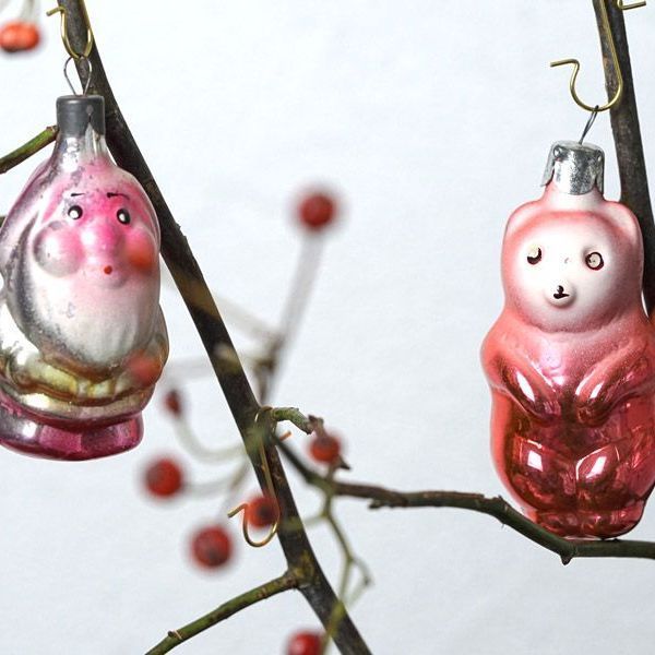 希少なヴィンテージ】1930-40年代 ポーランド製ボンブキ（吹きガラス