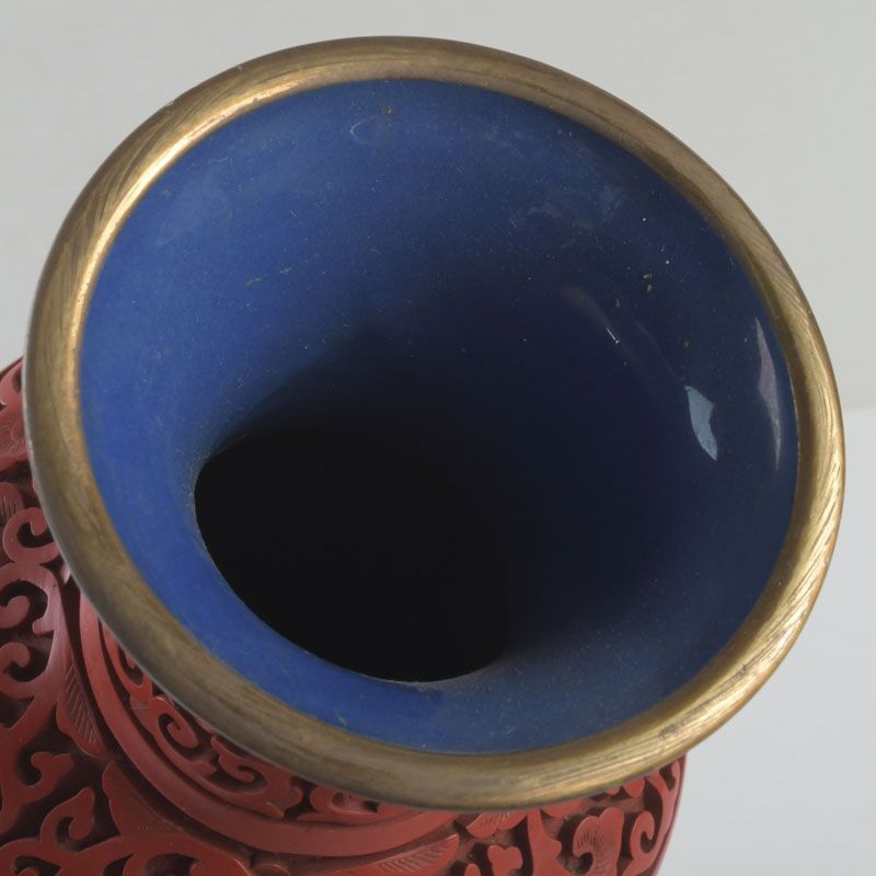 中国美術　堆朱　飾皿　剔紅　雲龍彫 中国美術 堆朱 飾皿 剔紅 雲龍彫