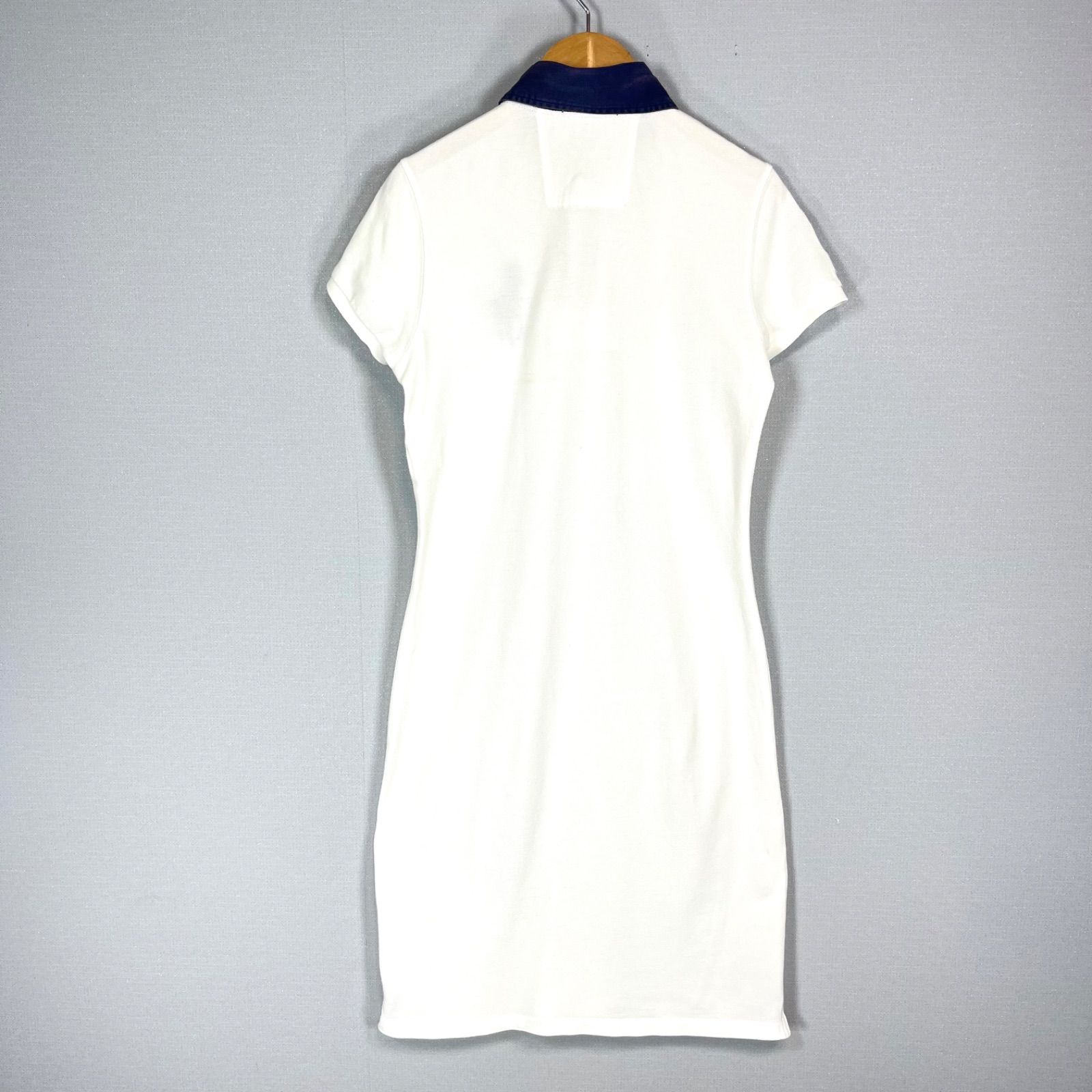 ポロラルフローレン　シャツワンピース　ホワイト　ポニー刺繍 ポロラルフローレン オックスフォードシャツワンピース 白