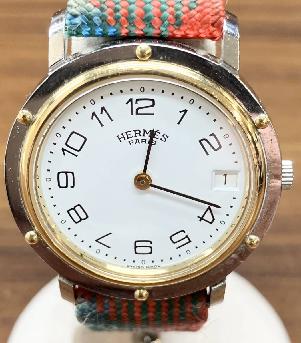 ジャンク 【ジャンク】 HERMES エルメス クリッパー アナログ クォーツ ジャンク 【ジャンク】 HERMES エルメス クリッパー アナログ クォーツ