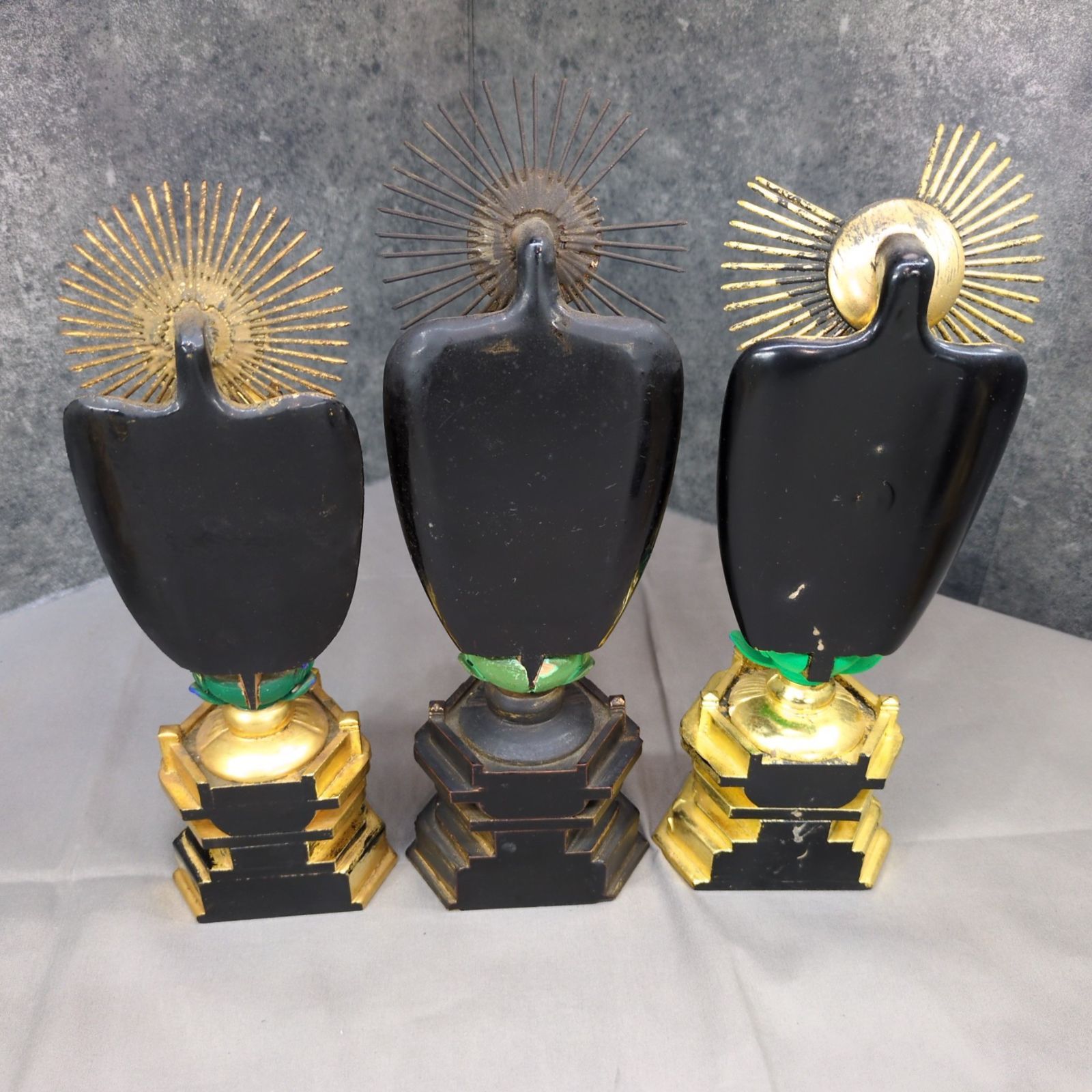 木製 金箔仕上げ 阿弥陀如来他 仏像 9体セット A557 - メルカリ